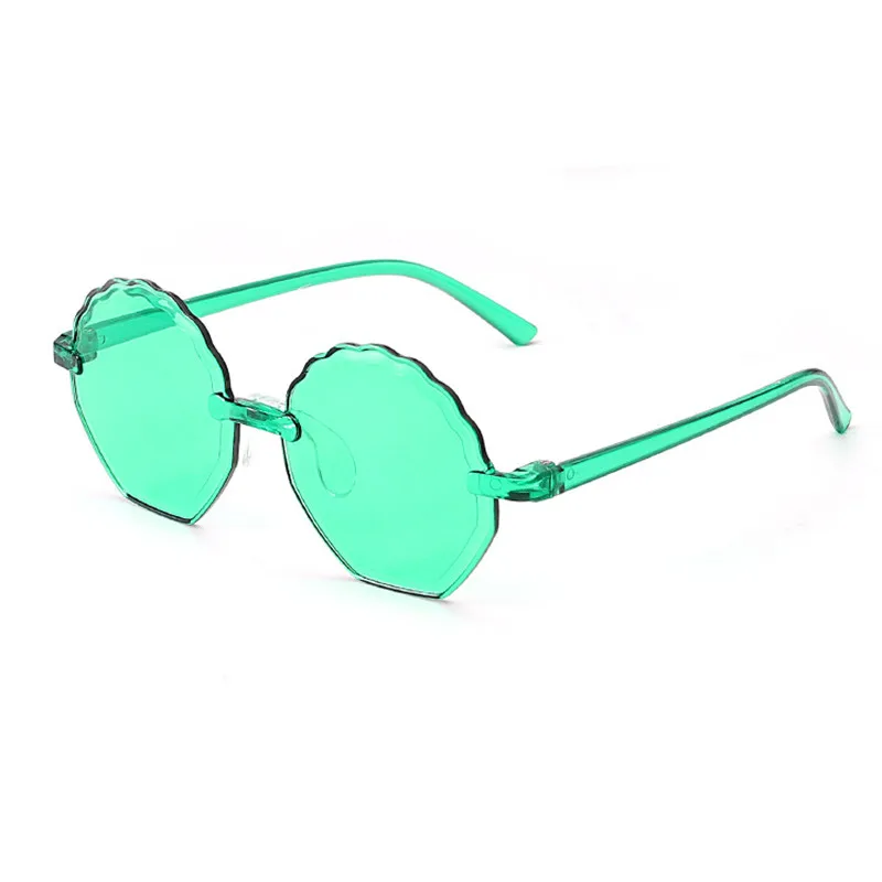 

Rimless Sunglasses Kids Floral Boys Girls Gradient One Piece Gafas Sun Glasses Children Oculos Child Eyewear