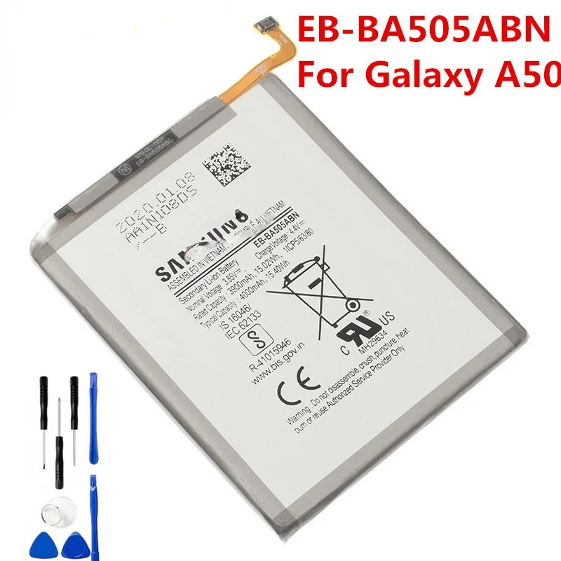 Orginal EB-BA505ABN EB-BA505ABU battery For Galaxy A50 A505F SM-A505F A505FN/DS A505GN/DS A505W A30s A30 SM-A507FN A50S
Orginal EB-BA505ABN EB-BA505ABU battery For Galaxy A50 A505F SM-A505F A505FN/DS A505GN/DS A505W A30s A30 SM-A507FN A50S