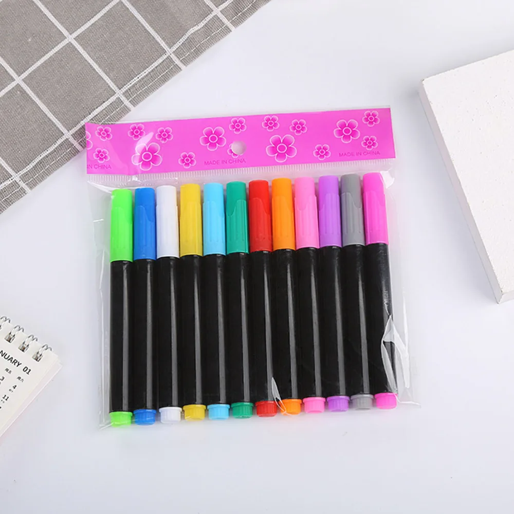 1 Set 2pcs Kids Watercolor Paint Pens Painting Liquid Pen Wipe Traceless Watercolor Pen LED Fluorescent Board Pen
1 Set 2pcs Kids Watercolor Paint Pens Painting Liquid Pen Wipe Traceless Watercolor Pen LED Fluorescent Board Pen