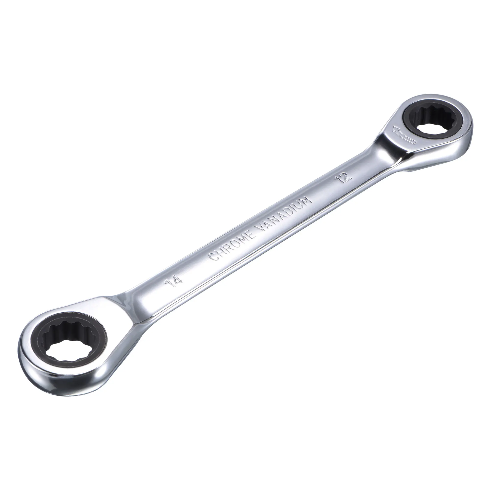 Uxcell Double Box End Ratcheting Wrench (12mm x 14mm) Metric 72 Teeth 12 Point Ratchet Spanner Tools, CR-V
Uxcell Double Box End Ratcheting Wrench (12mm x 14mm) Metric 72 Teeth 12 Point Ratchet Spanner Tools, CR-V