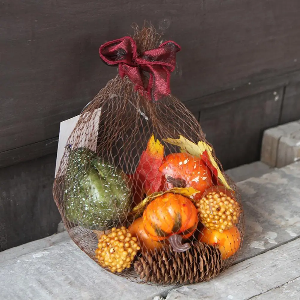Simulation Pumpkin Golden Autumn Mini Pumpkin Set Halloween Pumpkin Thanksgiving Decoration Pumpkin Pine Cones Acorns Prop 
Simulation Pumpkin Golden Autumn Mini Pumpkin Set Halloween Pumpkin Thanksgiving Decoration Pumpkin Pine Cones Acorns Prop