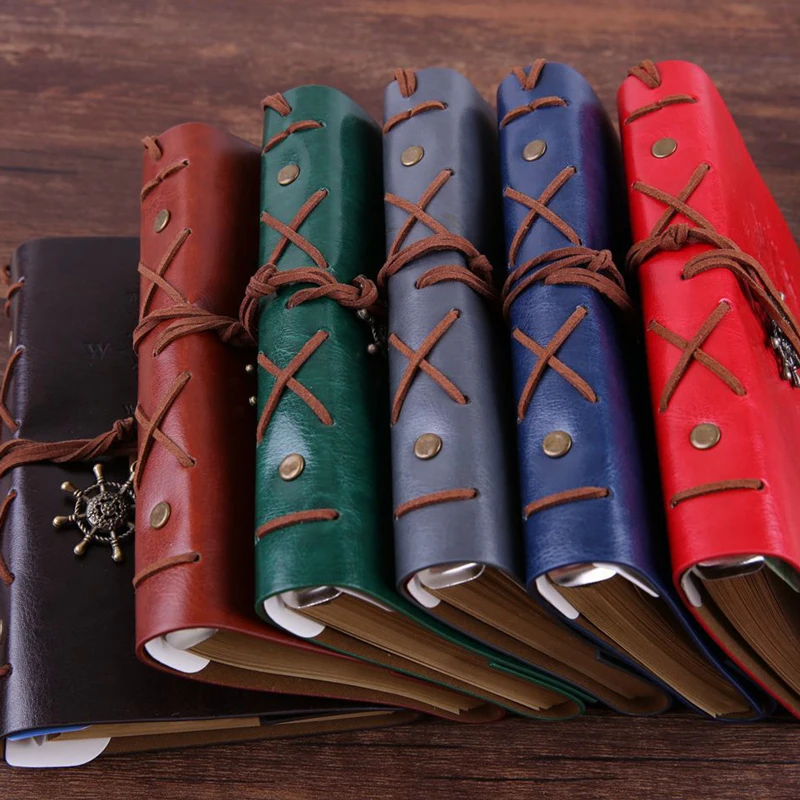 Retro Spiral Notebook Diary Notepad Vintage Pirate Anchors PU Leather Note Book Replaceable Stationery Gift Traveler Journal
Retro Spiral Notebook Diary Notepad Vintage Pirate Anchors PU Leather Note Book Replaceable Stationery Gift Traveler Journal