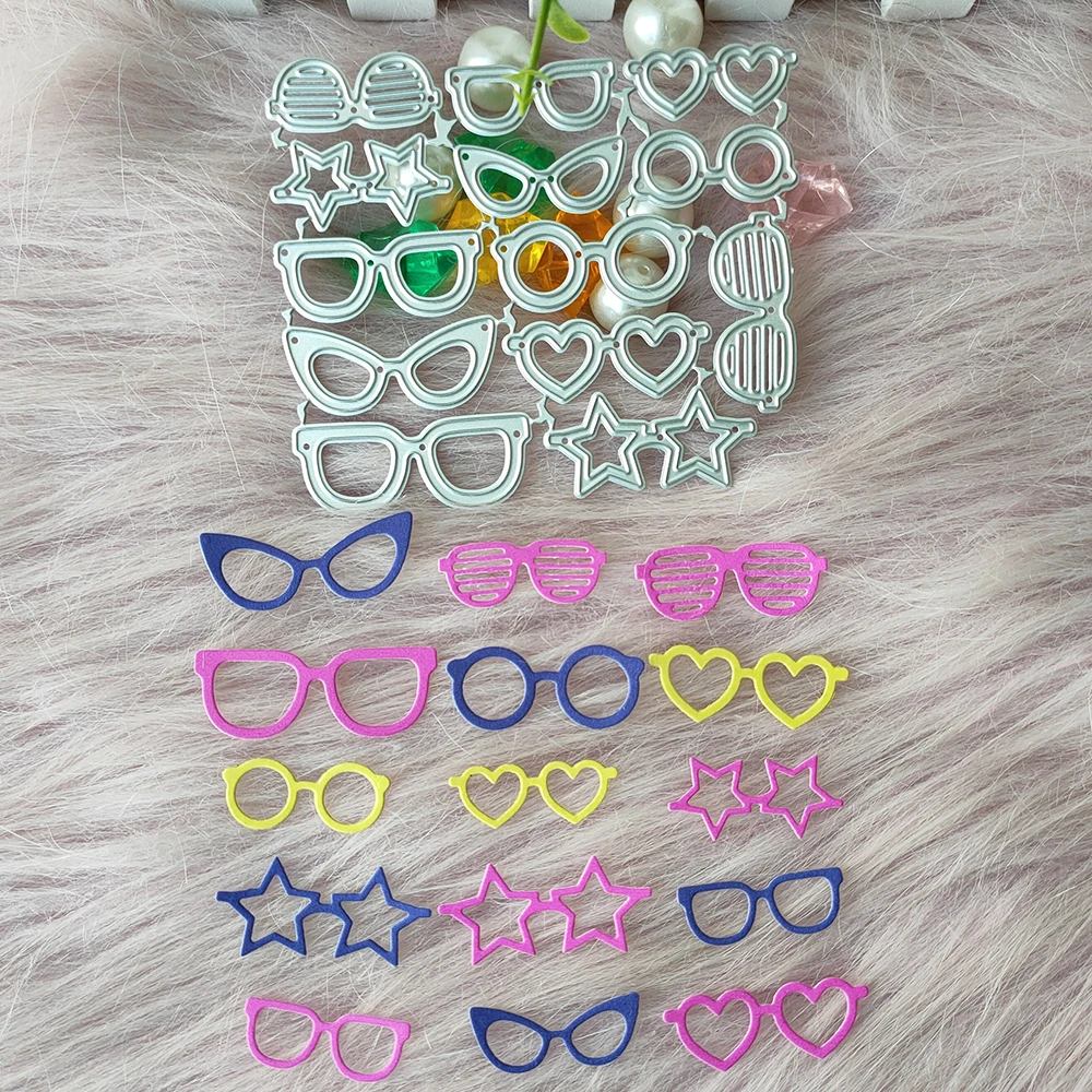 New 13 Pcs glasses metal cutting die mould scrapbook decoration embossed photo album decoration card making DIY handicrafts
New 13 Pcs glasses metal cutting die mould scrapbook decoration embossed photo album decoration card making DIY handicrafts