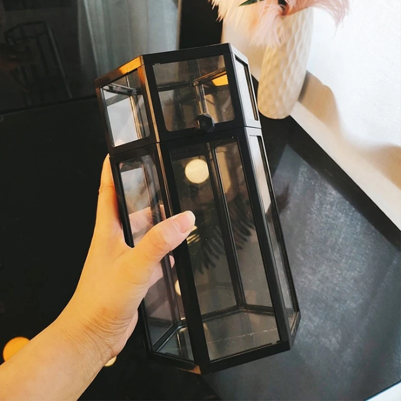 High-grade Glass Make-up Brush Storage Box Makeup Eyebrow Pencil Cosmetic Holder Make Up Tools Pen Holder Rack Table Organizer 
High-grade Glass Make-up Brush Storage Box Makeup Eyebrow Pencil Cosmetic Holder Make Up Tools Pen Holder Rack Table Organizer