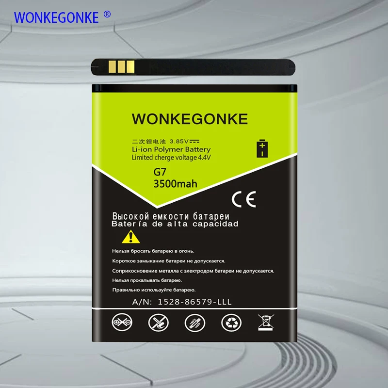 Высококачественный аккумулятор WONKEGONKE для Elephone G7 + номер отслеживания | Мобильные