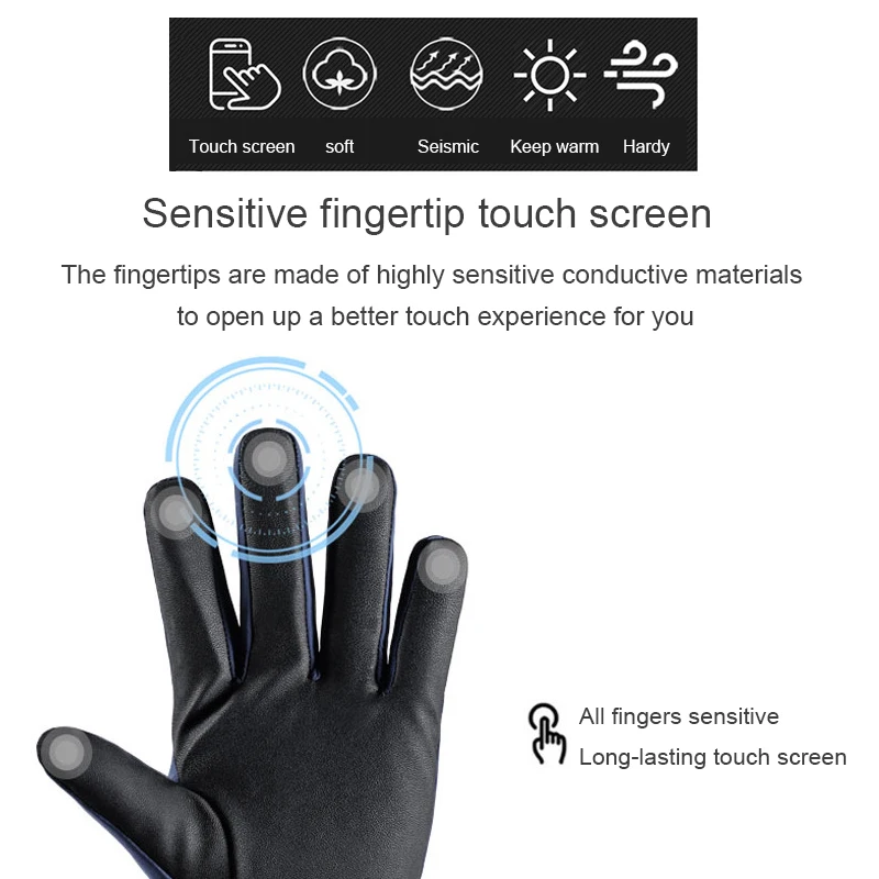 Bicycle Gloves Winter Men's Knitted Full Finger Touch Screen Gloves Double Layer Thickened Warm Mitten Cycling Gloves
Bicycle Gloves Winter Men's Knitted Full Finger Touch Screen Gloves Double Layer Thickened Warm Mitten Cycling Gloves