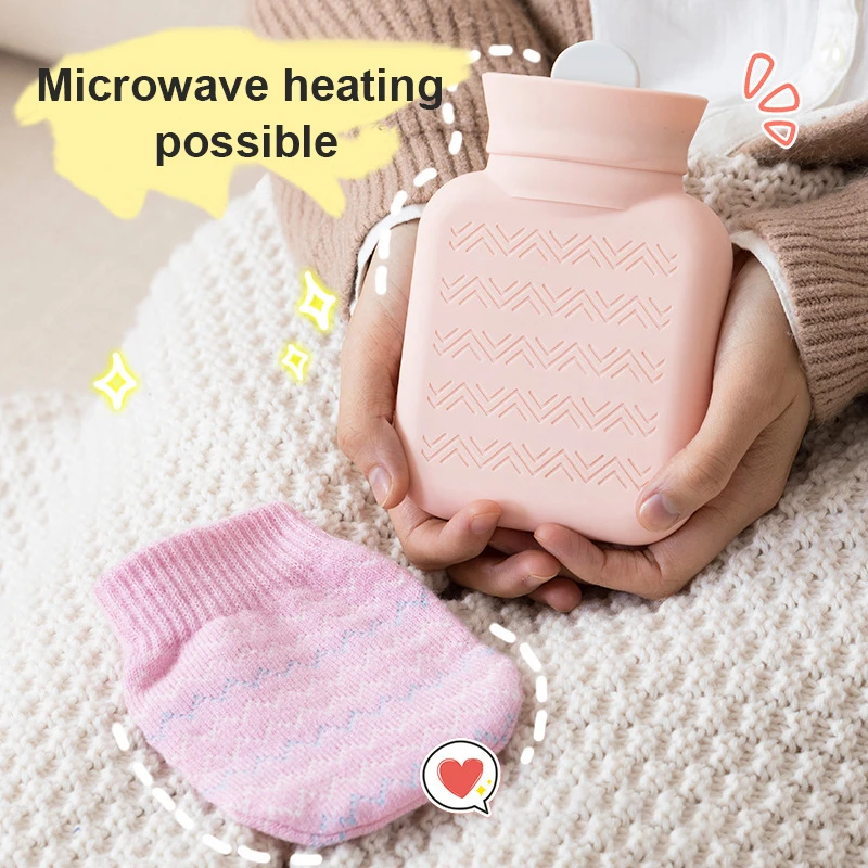 Silicone Hot Water Bag Winter Hand Warmer Water-Filling Hot Water Bottle Soft Mini Water Heating Bag with Protection Cover
Silicone Hot Water Bag Winter Hand Warmer Water-Filling Hot Water Bottle Soft Mini Water Heating Bag with Protection Cover