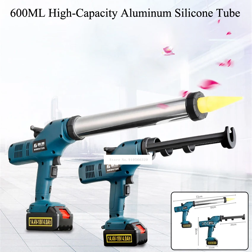 New FUJ-DJQ-001 Lithium Battery Both Sausage and Cartridge Sealant Use Electric Glass Glue Gun 14-18V 4.0Ah 6000N Caulking Gun
New FUJ-DJQ-001 Lithium Battery Both Sausage and Cartridge Sealant Use Electric Glass Glue Gun 14-18V 4.0Ah 6000N Caulking Gun