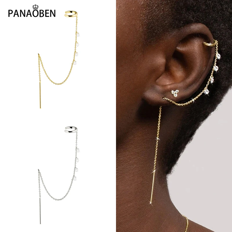 PANAOBEN 925 Sterling Silver Geometry Fake Piercing Crystals Clip Earring for Women Unusual Earrings Stud fine Ear Cuffs Jewelry
PANAOBEN 925 Sterling Silver Geometry Fake Piercing Crystals Clip Earring for Women Unusual Earrings Stud fine Ear Cuffs Jewelry