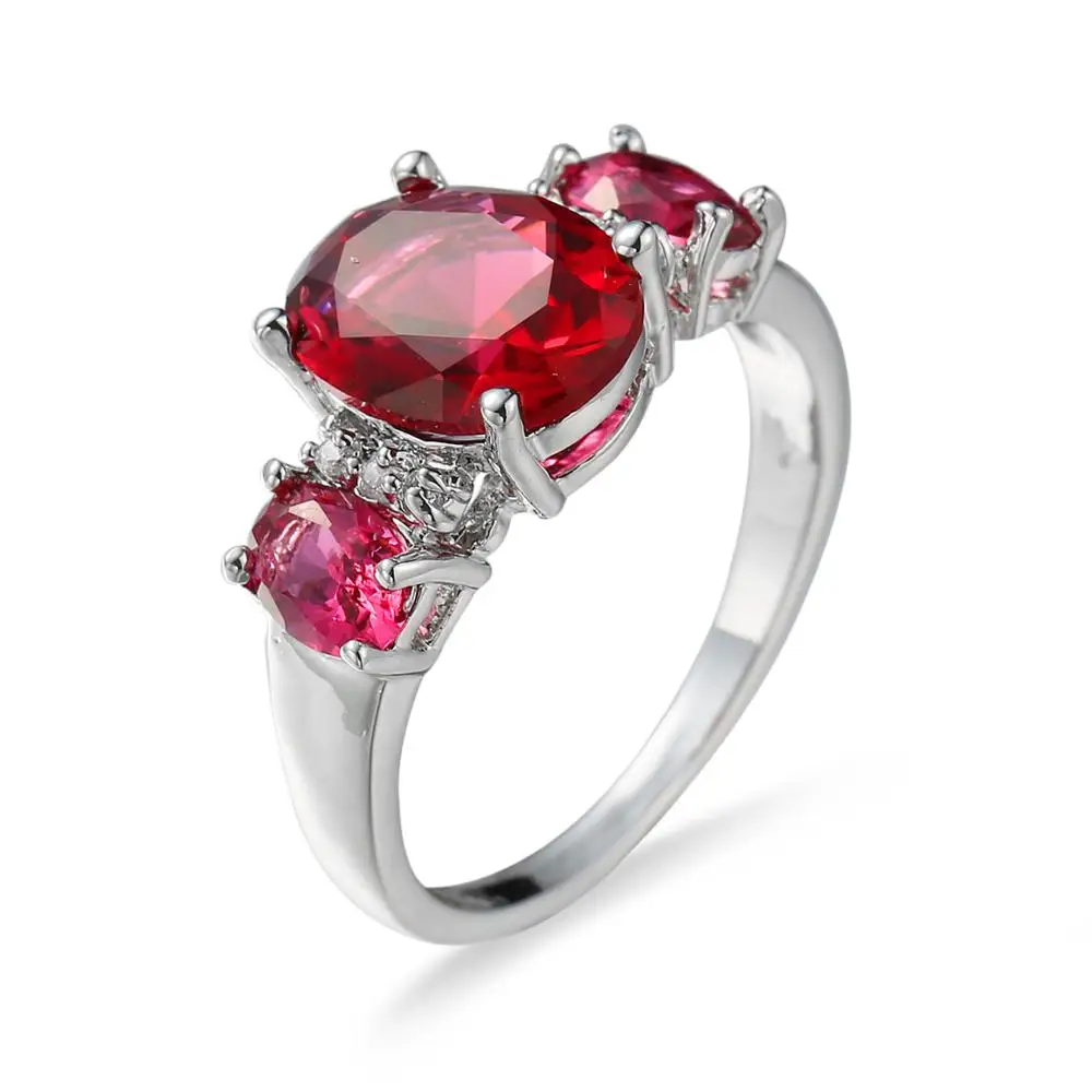 Classic Red Crystal Wedding Rings for Women Cute Ellipse Geometric AAA CZ Zircon Engagement Ring Fashion Jewelry Xmas Gift
Classic Red Crystal Wedding Rings for Women Cute Ellipse Geometric AAA CZ Zircon Engagement Ring Fashion Jewelry Xmas Gift