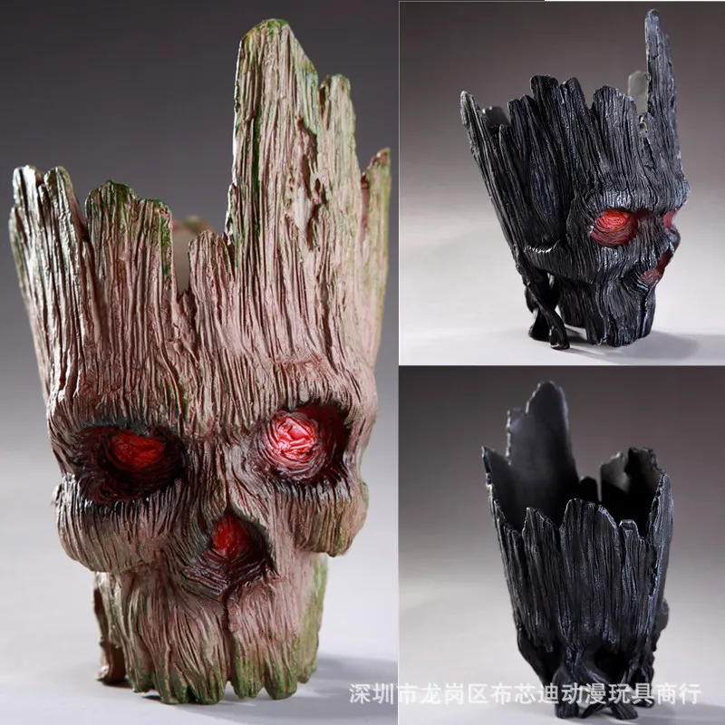 Череп, цветочный горшок, дерево, мужской держатель для ручек, ручная работа
Череп, цветочный горшок, дерево, мужской держатель для ручек, ручная работа