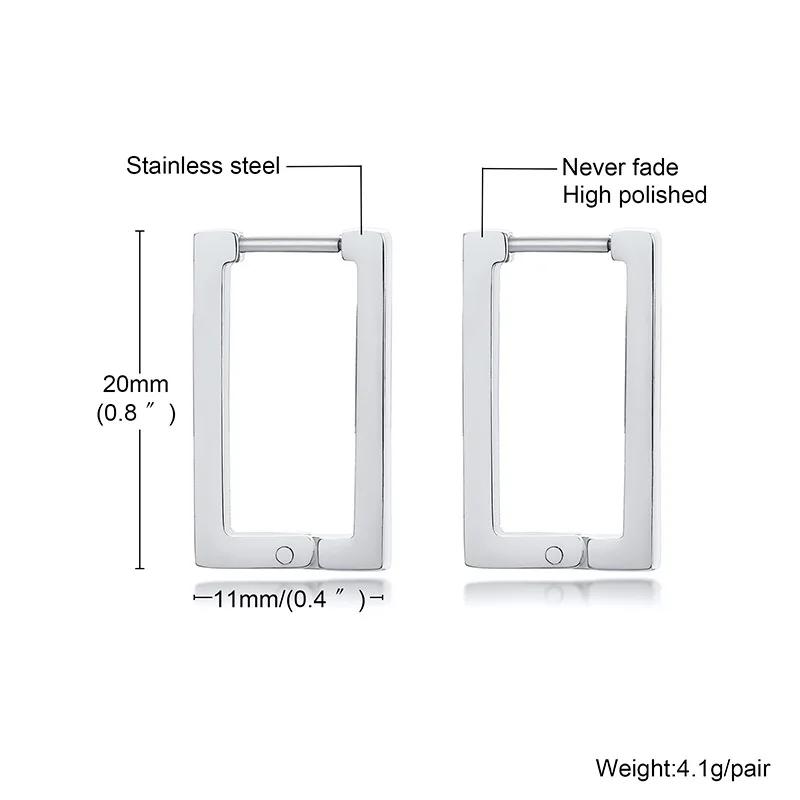 Vnox Chic Geometric Hoop Earrings for Women, Gold Tone Square Rectangle Huggie, Minimalist Elegant Lady Girls Party Ear Jewelry
Vnox Chic Geometric Hoop Earrings for Women, Gold Tone Square Rectangle Huggie, Minimalist Elegant Lady Girls Party Ear Jewelry