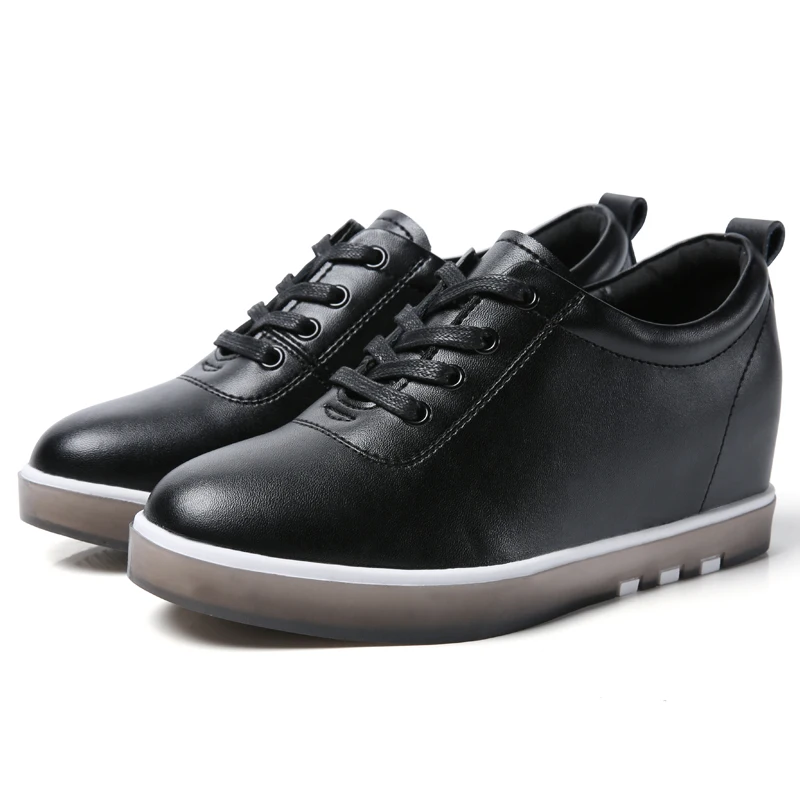 Hide Heel Genuine Leather Shoes Women Fashion Sneakers New Lace Up Height Increasing Casual Shoes White Sneakers
Hide Heel Genuine Leather Shoes Women Fashion Sneakers New Lace Up Height Increasing Casual Shoes White Sneakers