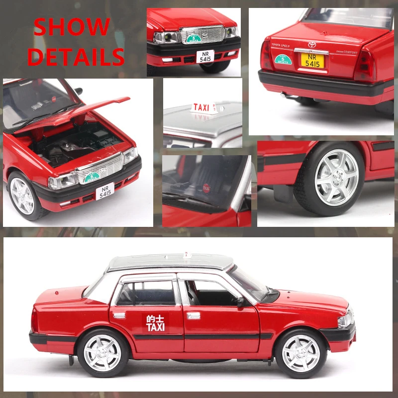 1:32 Toyota Crown Hong Kong Taxi Taxi Simulation simulation alloy car model collection gift pull-back vehicle
1:32 Toyota Crown Hong Kong Taxi Taxi Simulation simulation alloy car model collection gift pull-back vehicle