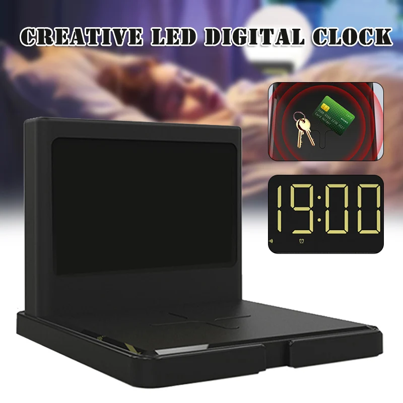 Multifunction Wireless Chargers Alarm Clock 15W USB Night Light LED Digital Clock With Adjustable Brightness 115*107*91mm EM88
Multifunction Wireless Chargers Alarm Clock 15W USB Night Light LED Digital Clock With Adjustable Brightness 115*107*91mm EM88