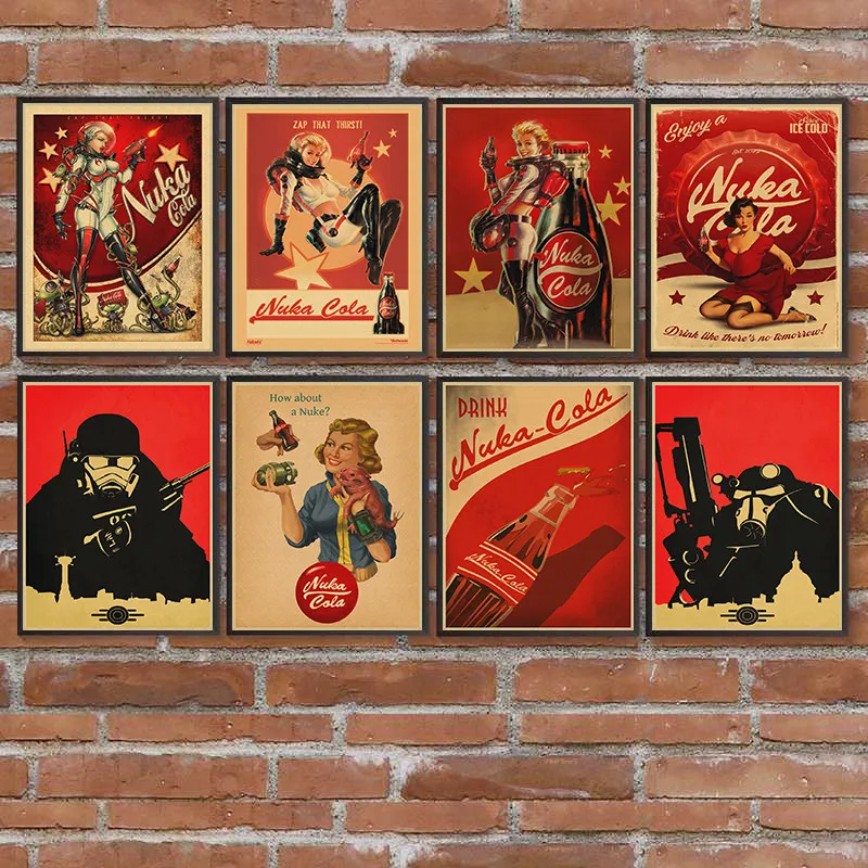 Fallout Game Poster Fallout Series Game retro Poster Retro Kraft Paper Bar Cafe Home Decor Painting Wall Sticker
Fallout Game Poster Fallout Series Game retro Poster Retro Kraft Paper Bar Cafe Home Decor Painting Wall Sticker