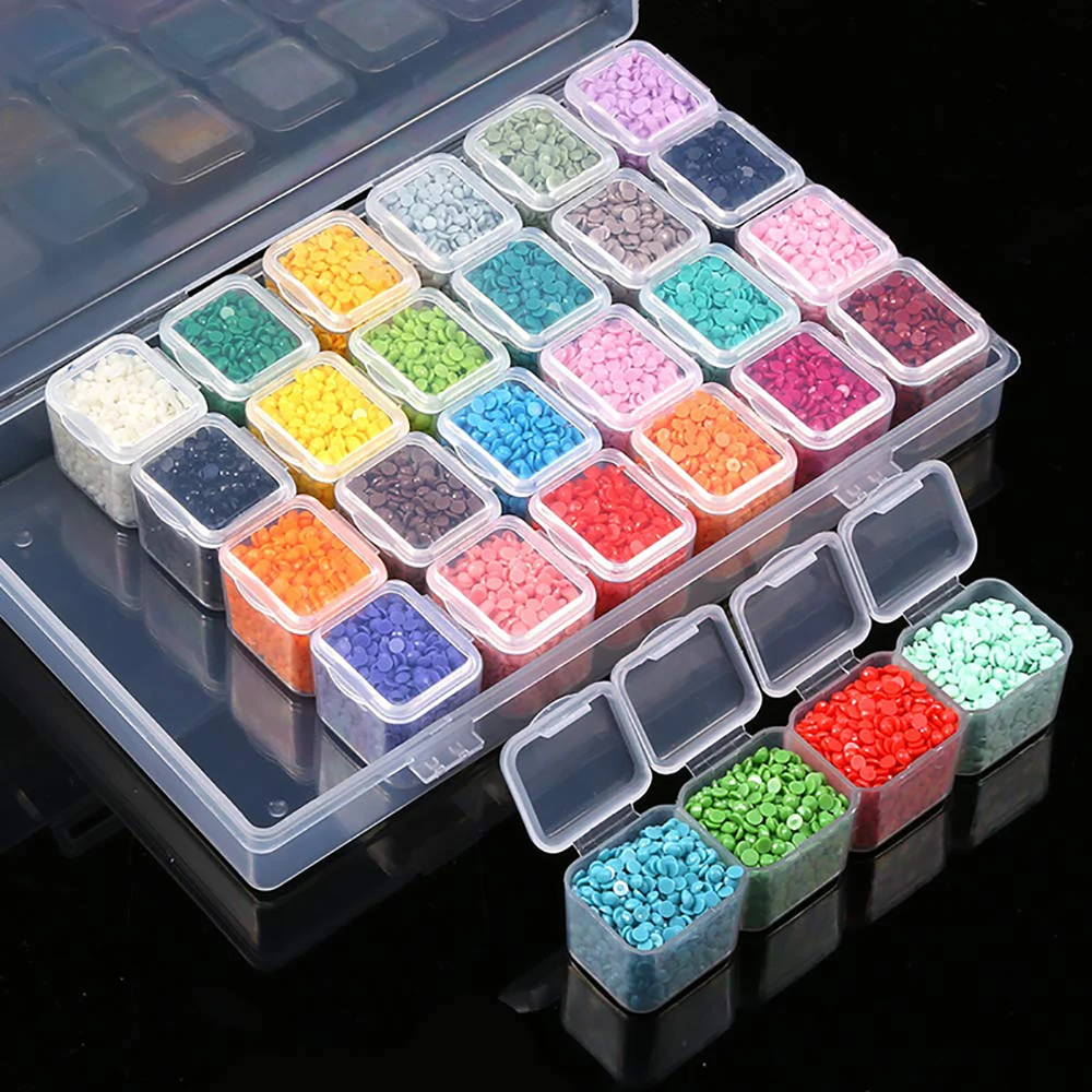 28/56/112 Slot Transparent Plastic Storage Box Diamond Painting Accessories Tool Nail Rhinestone Bead Storage Box Household
28/56/112 Slot Transparent Plastic Storage Box Diamond Painting Accessories Tool Nail Rhinestone Bead Storage Box Household