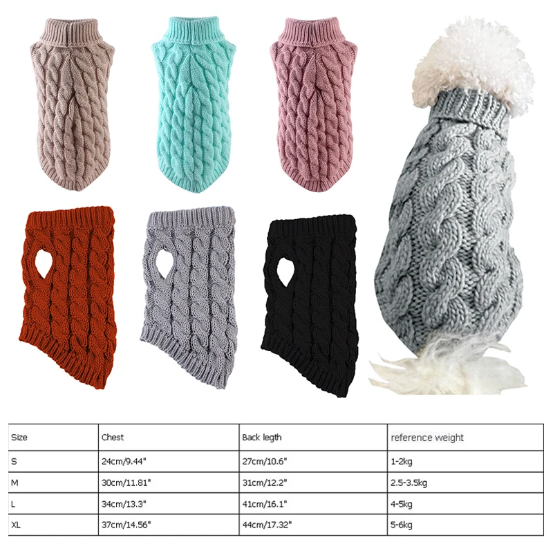 Warm Dog Cat Sweater Clothing Winter Turtleneck Knitted Pet Cat Puppy Clothes Costume For Small Dogs Cats Chihuahua Outfit Vest
Warm Dog Cat Sweater Clothing Winter Turtleneck Knitted Pet Cat Puppy Clothes Costume For Small Dogs Cats Chihuahua Outfit Vest