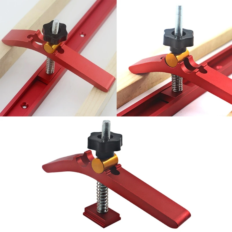 T-Track Hold Down Clamps, Multipurpose T Track Clamp,Aluminum Alloy XR-M045 -Fine Sandblast Red Anodized
T-Track Hold Down Clamps, Multipurpose T Track Clamp,Aluminum Alloy XR-M045 -Fine Sandblast Red Anodized