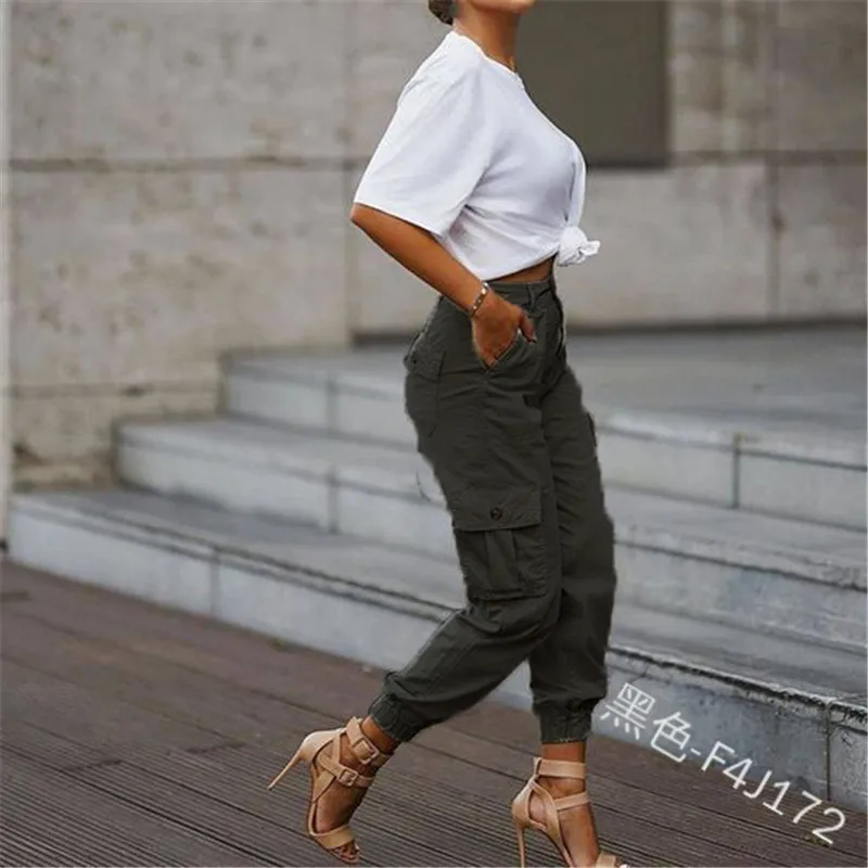 Spring Women's High Waist Cargo Pants Sports Loose Pants Harajuku BF Velvet Cargo Pants Elastics Trousers pantalones de mujer
Spring Women's High Waist Cargo Pants Sports Loose Pants Harajuku BF Velvet Cargo Pants Elastics Trousers pantalones de mujer