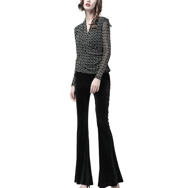 Women Flare Pants 2019 Autumn New Skinny Gold Velvet Long Trousers Casual High Waist Plus Size 4XL Fashion Korean Ladies Bottoms
Women Flare Pants 2019 Autumn New Skinny Gold Velvet Long Trousers Casual High Waist Plus Size 4XL Fashion Korean Ladies Bottoms