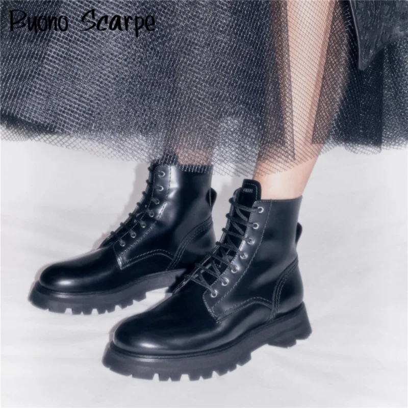 Leather Ankle Boots Women Platform Booties Wander Botas Mujer SS21 Fashion Shoes Punk Street Runway Army Boots For Autumn Winter
Leather Ankle Boots Women Platform Booties Wander Botas Mujer SS21 Fashion Shoes Punk Street Runway Army Boots For Autumn Winter