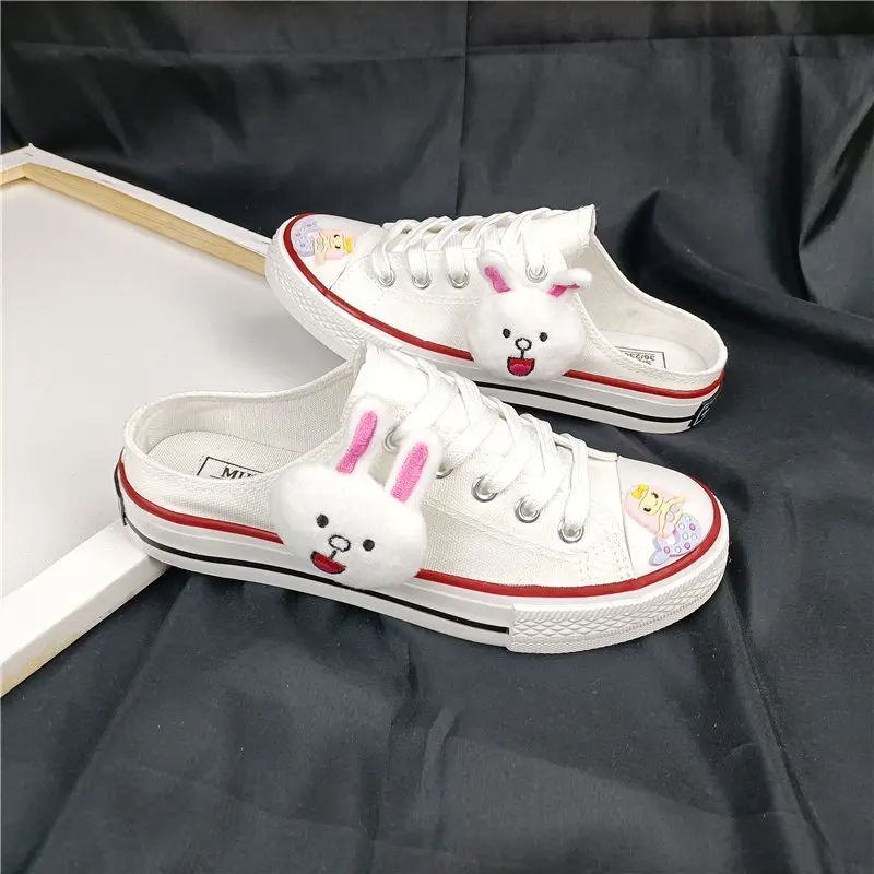 Women's Sports Shoes Women Slippers Cartoon Bear Sneakers Flats Canvas Shoes Lace-up Breathable Fashion Vulcanize Casual Shoes
Women's Sports Shoes Women Slippers Cartoon Bear Sneakers Flats Canvas Shoes Lace-up Breathable Fashion Vulcanize Casual Shoes
