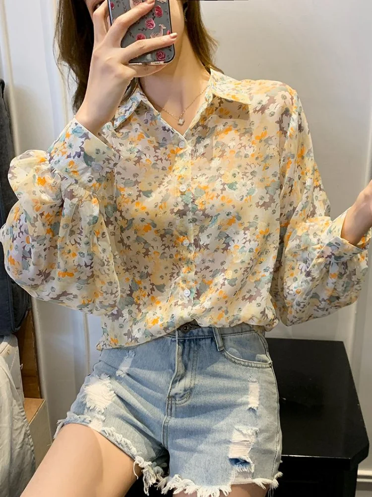 Women's Blouse Summer Tops Poloshirt Chiffon Blouses Fashion Top Casual Shirts Long Sleeve Printing New Ship Immediately
Women's Blouse Summer Tops Poloshirt Chiffon Blouses Fashion Top Casual Shirts Long Sleeve Printing New Ship Immediately