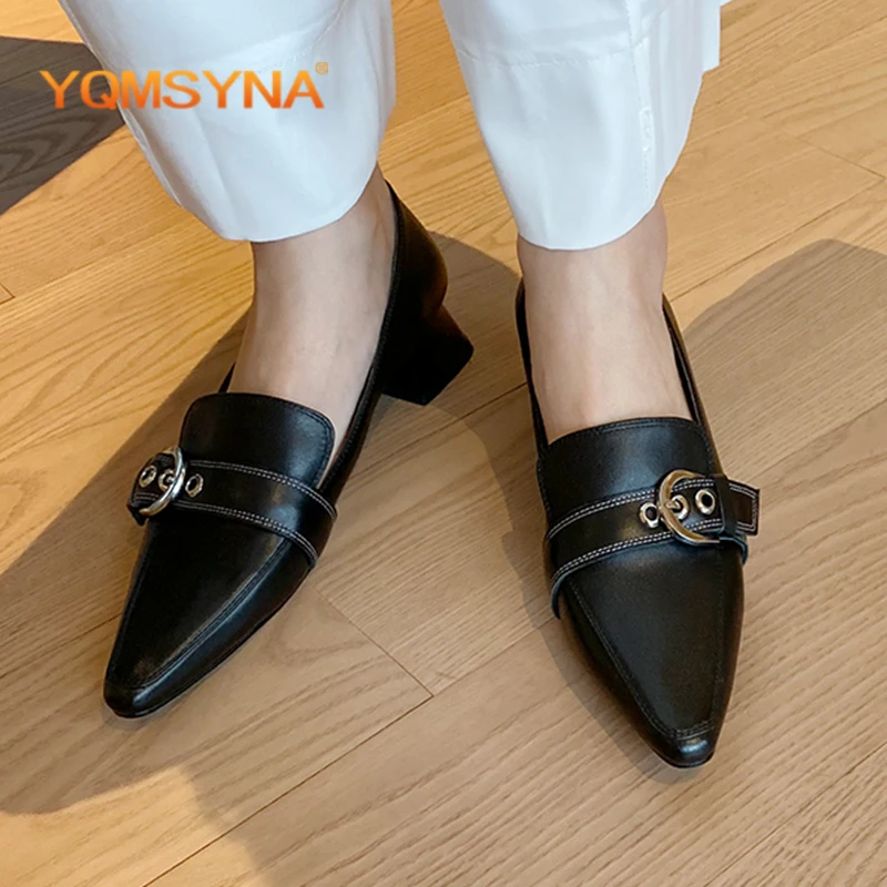Женские туфли-лодочки YQMSYNA, ручной работы, с острым носком, на квадратном каблуке, с пряжкой, с прошивной нитью, повседневные, офисные, для раб... 
Женские туфли-лодочки YQMSYNA, ручной работы, с острым носком, на квадратном каблуке, с пряжкой, с прошивной нитью, повседневные, офисные, для раб...