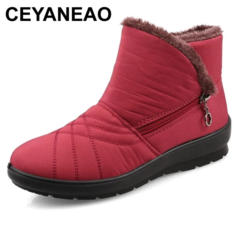 CEYANEAOWinter Snow Boots Female Waterproof Non-slip Warm Plush cotton shoes High Quality
CEYANEAOWinter Snow Boots Female Waterproof Non-slip Warm Plush cotton shoes High Quality