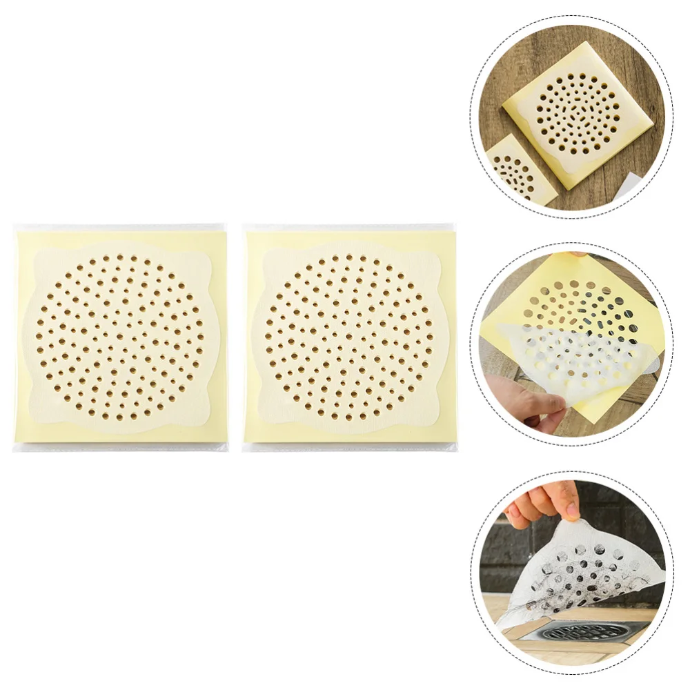 2 Bags of Disposable Floor Drain Filtering Sticker Anti-blocking Filter Decals
2 Bags of Disposable Floor Drain Filtering Sticker Anti-blocking Filter Decals