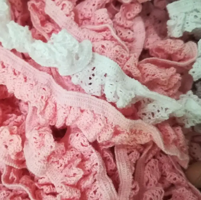 1M Pleated Guipure Cotton Lace Trim Ribbon 1.5cm White Pink Lace Fabric Craft Supplies Sewing Dress Accessories Decoration H-06
1M Pleated Guipure Cotton Lace Trim Ribbon 1.5cm White Pink Lace Fabric Craft Supplies Sewing Dress Accessories Decoration H-06