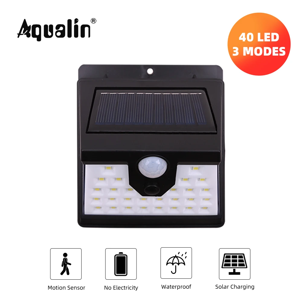40LED Garden Solar Led Light Outdoor PIR Motion Sensor Three Modes Waterproof Streetlight Garden Decoration #SY40005
40LED Garden Solar Led Light Outdoor PIR Motion Sensor Three Modes Waterproof Streetlight Garden Decoration #SY40005