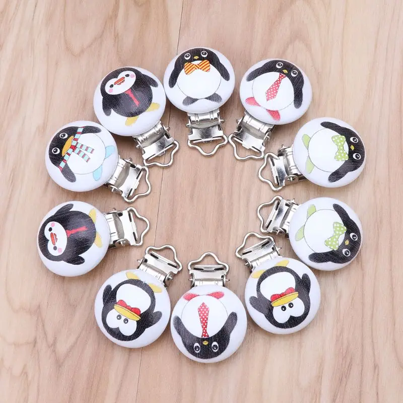 2020 New 5Pcs Metal Wooden Baby Pacifier Clips Holders Cute Penguin Infant Soother Clasps Holders Accessories DIY Tool
2020 New 5Pcs Metal Wooden Baby Pacifier Clips Holders Cute Penguin Infant Soother Clasps Holders Accessories DIY Tool