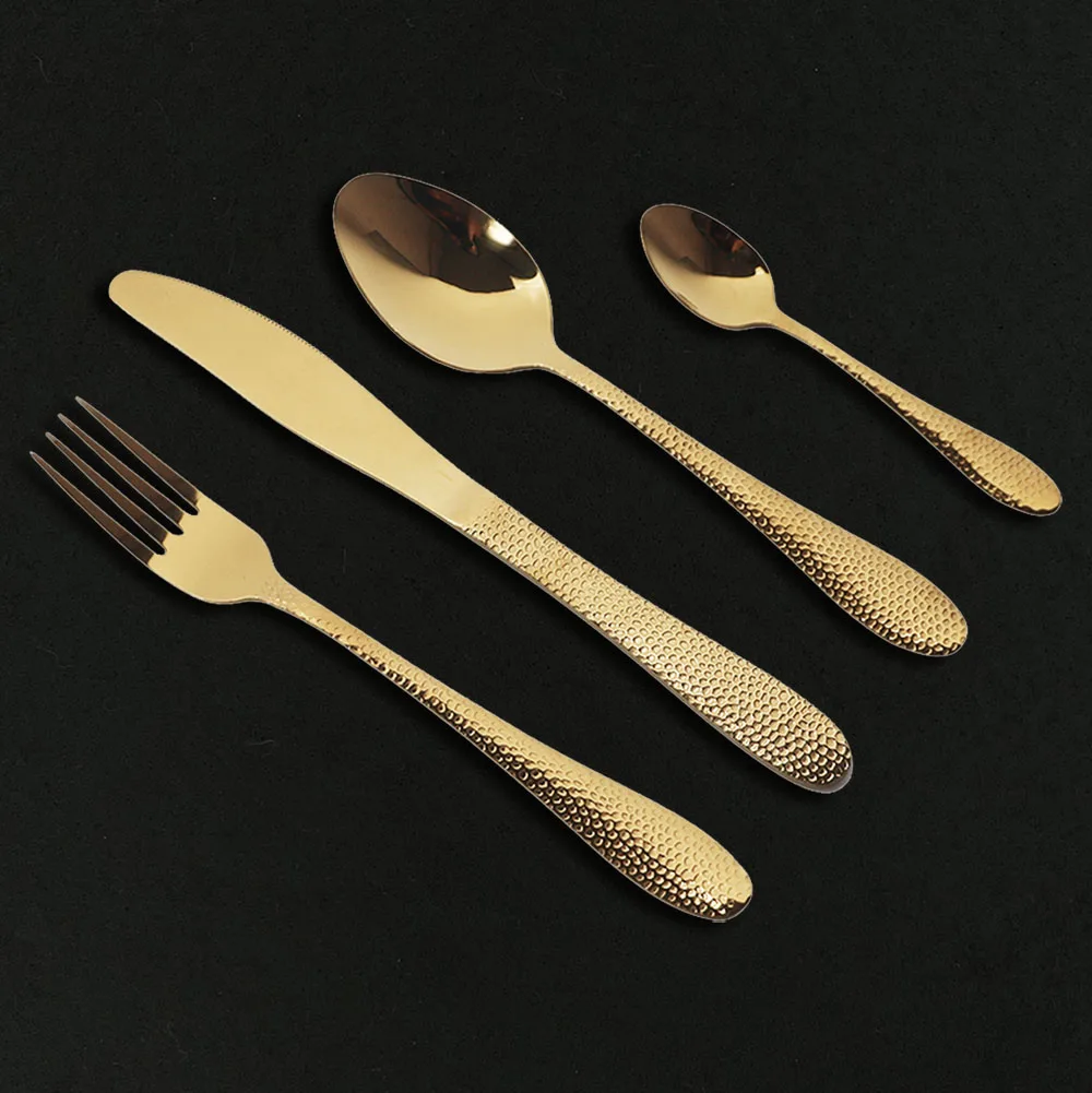 4Pcs Rose Gold Dinnerware Cutlery Set Flatware Fork Coffee Spoon Knife Kitchen Set 18/10 Stainless Steel Dinner Tableware Set
4Pcs Rose Gold Dinnerware Cutlery Set Flatware Fork Coffee Spoon Knife Kitchen Set 18/10 Stainless Steel Dinner Tableware Set