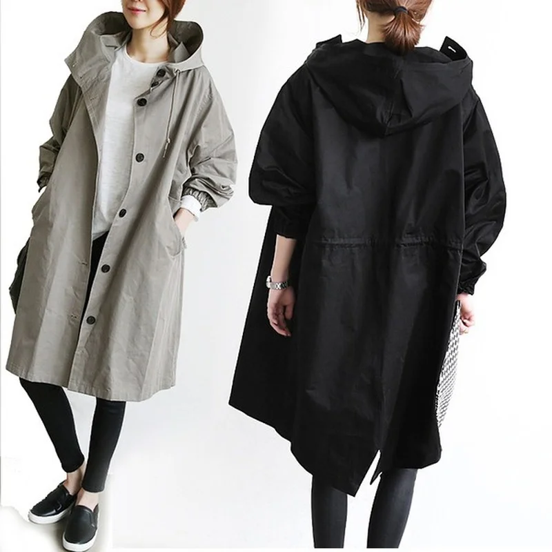 Women Autumn Winter Trench New Korean Style Loose Coats Jackets Womens Fashion Streetwear Spring Clothing Office Lady Pocket
Women Autumn Winter Trench New Korean Style Loose Coats Jackets Womens Fashion Streetwear Spring Clothing Office Lady Pocket