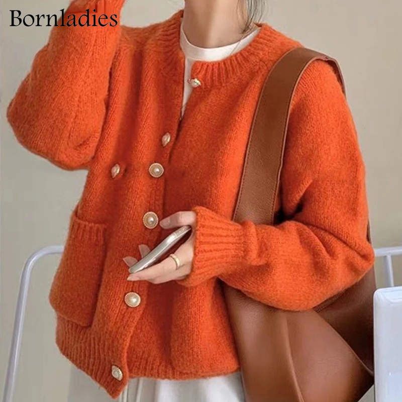 Bornladies винтажные мягкие теплые свободные женские вязаные кардиганы с круглым вырезом Элегантные однобортные женские свитера с длинным рука...
Bornladies винтажные мягкие теплые свободные женские вязаные кардиганы с круглым вырезом Элегантные однобортные женские свитера с длинным рука...