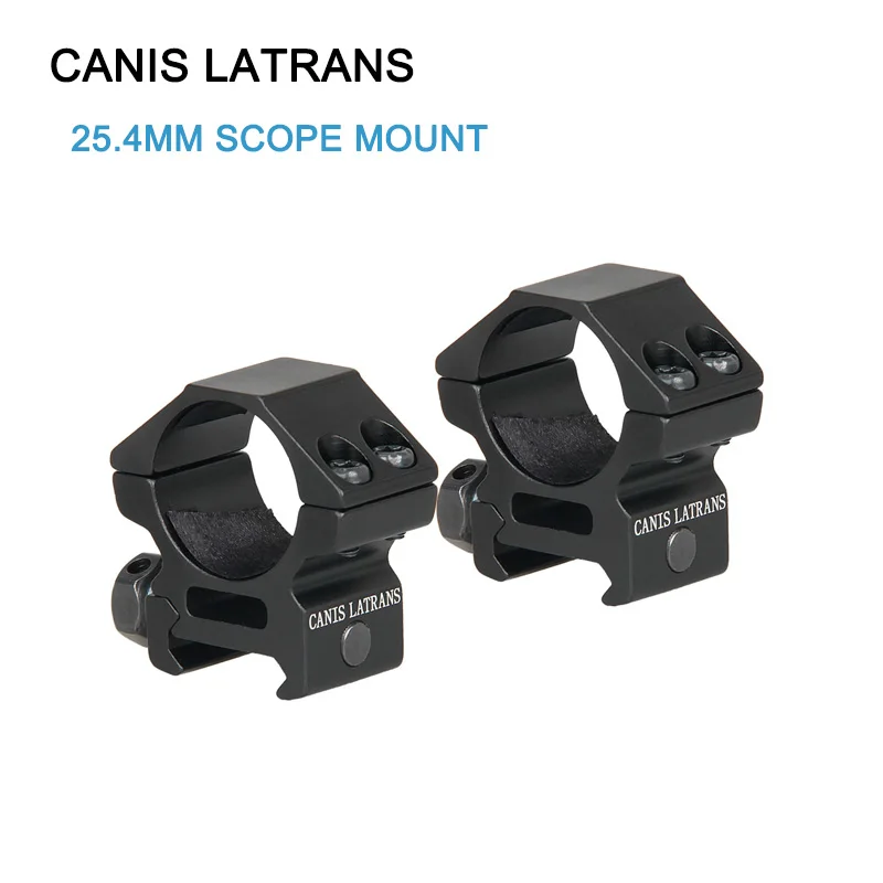 

Canis Latrans Picatinny/Weaver Scope Mount Medium Profile 25.4mm Rings Fits 21mm Rail (Set of 2) gs24-0155