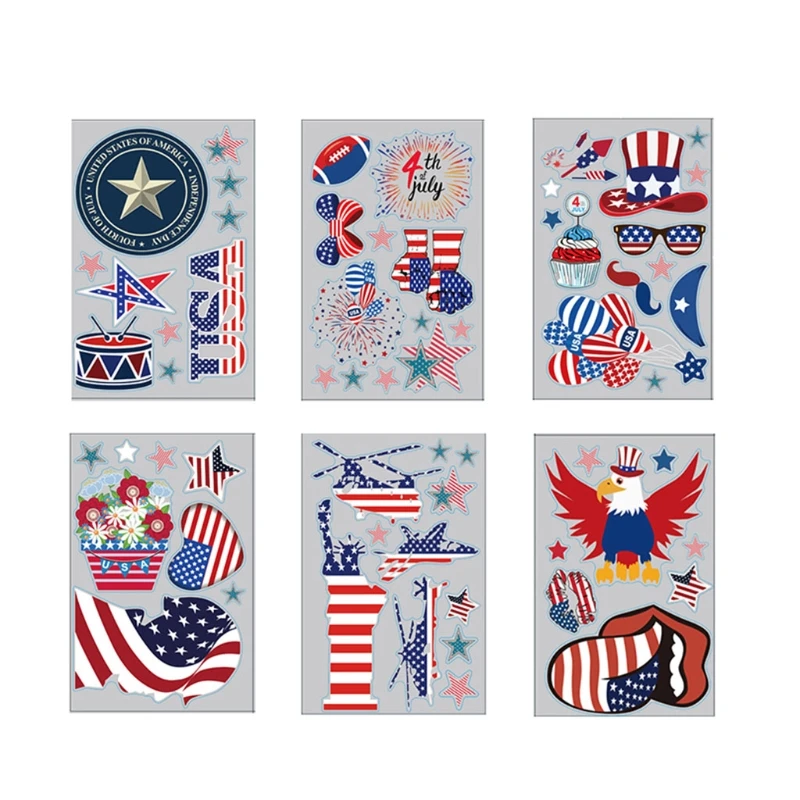 9 Sheets Independence Day Static Stickers Door Wall Window Clings Decals for Home Office Party Decor H3CC
9 Sheets Independence Day Static Stickers Door Wall Window Clings Decals for Home Office Party Decor H3CC