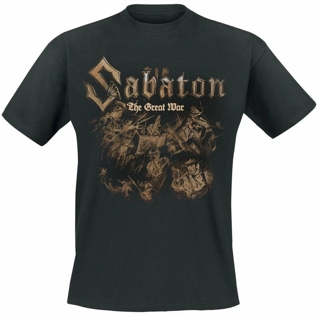 Sabaton The Great War Soldiers черная футболка 11 цветов 8 размеров|Мужские футболки| |