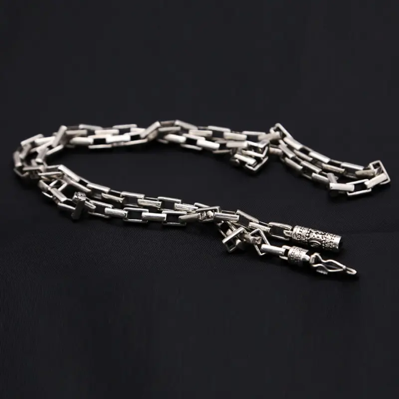 Top quality Solid Thai Silver 5mm Link Chain for men Women 50cm 55cm 60cm 925 Sterling Silver Necklace Buddhism Chains B1151
Top quality Solid Thai Silver 5mm Link Chain for men Women 50cm 55cm 60cm 925 Sterling Silver Necklace Buddhism Chains B1151