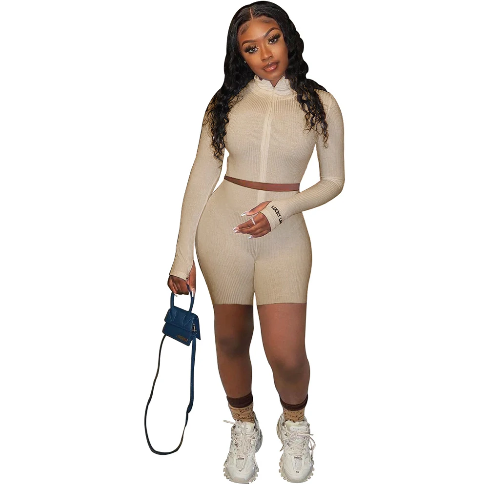 Ruched Casual Women Matching Sets Long Sleeve V-Neck Sporty Solid Color 2 Pcs Outfits Fake Zippers Crop Top and Biker Shorts Set
Ruched Casual Women Matching Sets Long Sleeve V-Neck Sporty Solid Color 2 Pcs Outfits Fake Zippers Crop Top and Biker Shorts Set