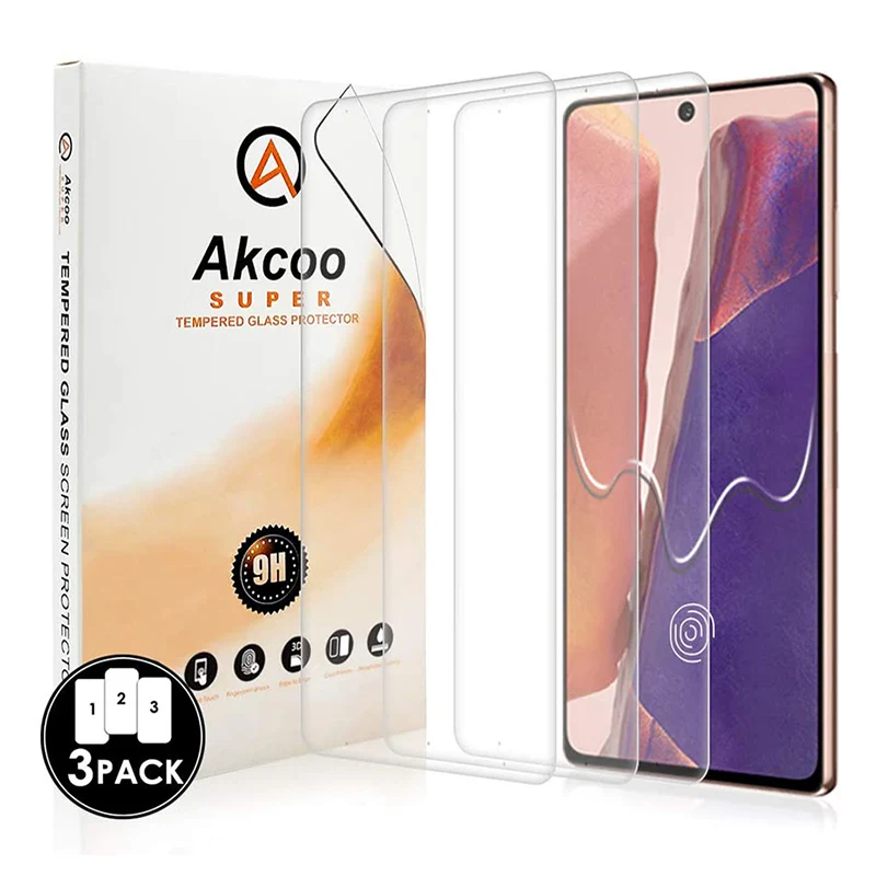 3D изогнутое закаленное стекло для Galaxy Note 20 Akcoo, полноэкранное совместимое с распознаванием отпечатков пальцев, сенсорный Чехол, 3 шт.
3D изогнутое закаленное стекло для Galaxy Note 20 Akcoo, полноэкранное совместимое с распознаванием отпечатков пальцев, сенсорный Чехол, 3 шт.