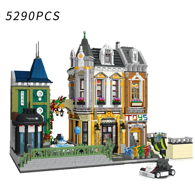 Moc 5290pcs City Creator Ideal Street view Toy Store Plaza Diy Building Block Set Educational Bricks architecture Toys kids Gift
Moc 5290pcs City Creator Ideal Street view Toy Store Plaza Diy Building Block Set Educational Bricks architecture Toys kids Gift