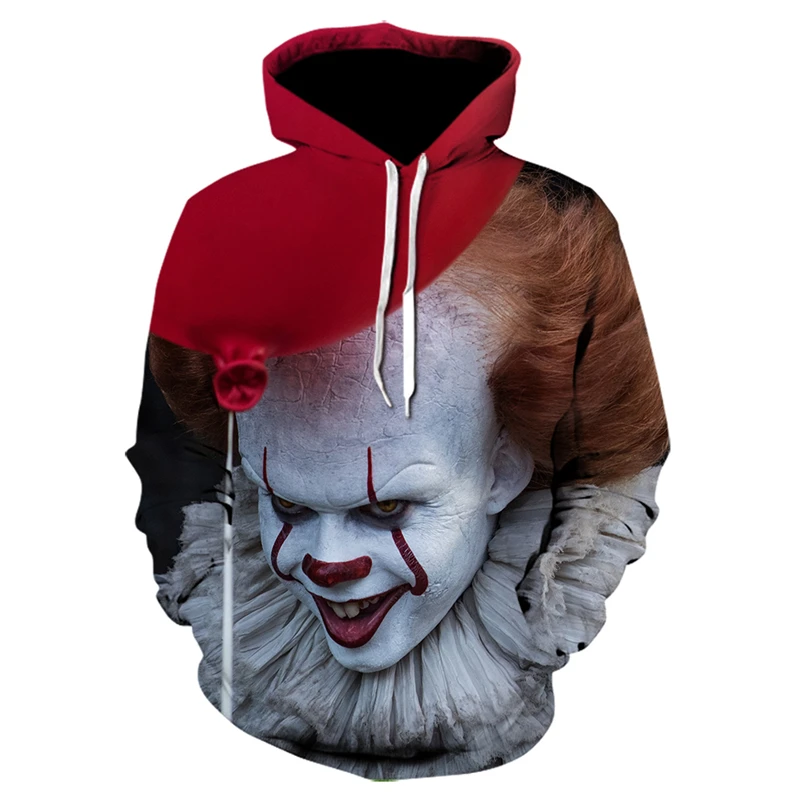 Horror Movie It Clown Print Mens Hoodies 2020 Winter Sweatshirt Hot Sale Fashion Hoodie Casual hip hop Sweatshirt Men Tracksuit
Horror Movie It Clown Print Mens Hoodies 2020 Winter Sweatshirt Hot Sale Fashion Hoodie Casual hip hop Sweatshirt Men Tracksuit
