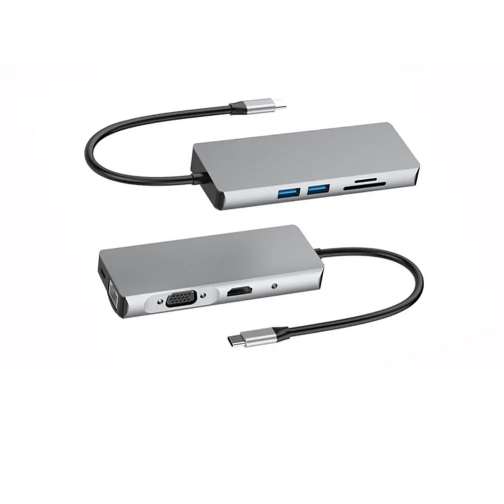 9 in 1 Type-C to HDMI docking station Dual monitor docking station for Apple computer accessories MacBook adapter 
9 in 1 Type-C to HDMI docking station Dual monitor docking station for Apple computer accessories MacBook adapter