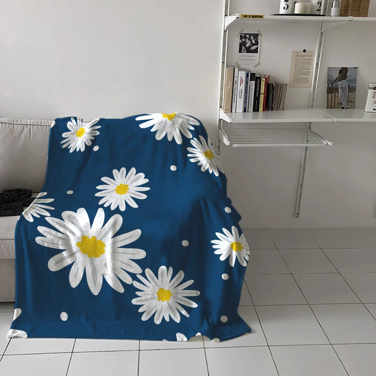 Flower Daisy Blue Throw Blanket Picnic Travel Blanket Portable Soft Bedspread Microfiber Flannel Blankets for Beds
Flower Daisy Blue Throw Blanket Picnic Travel Blanket Portable Soft Bedspread Microfiber Flannel Blankets for Beds