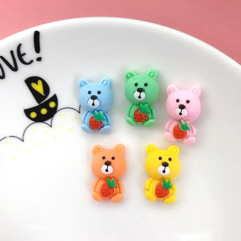 20Pcs Cartoon Mini Bear Strawberry Resin Cabochon Kawaii Flatback DIY Hair Bows Center Scrapbooking Craft Decoration Accessoires
20Pcs Cartoon Mini Bear Strawberry Resin Cabochon Kawaii Flatback DIY Hair Bows Center Scrapbooking Craft Decoration Accessoires