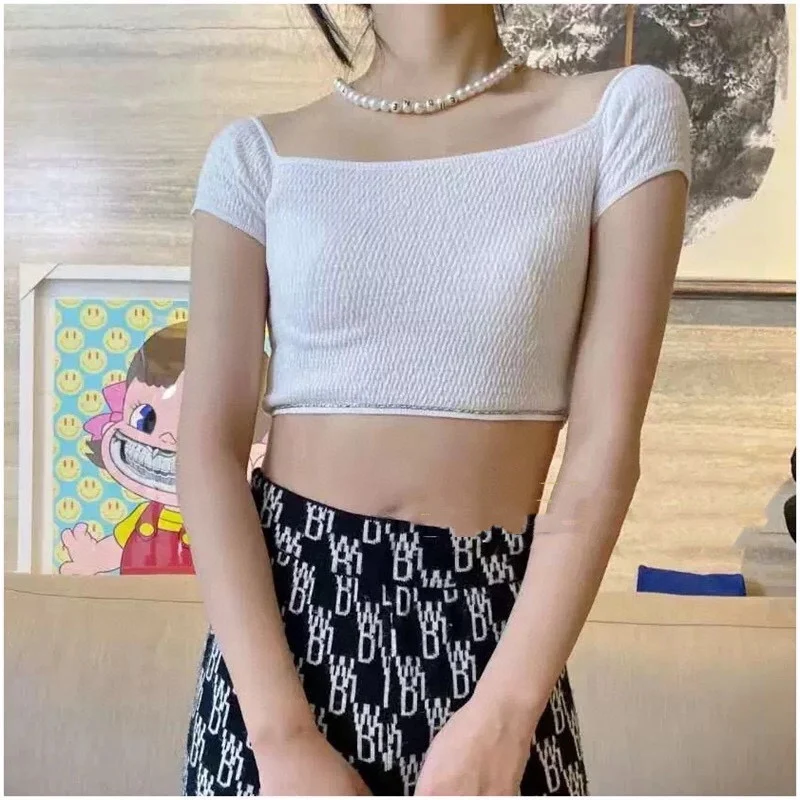 Summer Sexy 2021 Women Short Slim Tops Ladies Fashion Skinny T-Shirt Tee For Female 2 Color Ddxgz1 2.26 
Summer Sexy 2021 Women Short Slim Tops Ladies Fashion Skinny T-Shirt Tee For Female 2 Color Ddxgz1 2.26