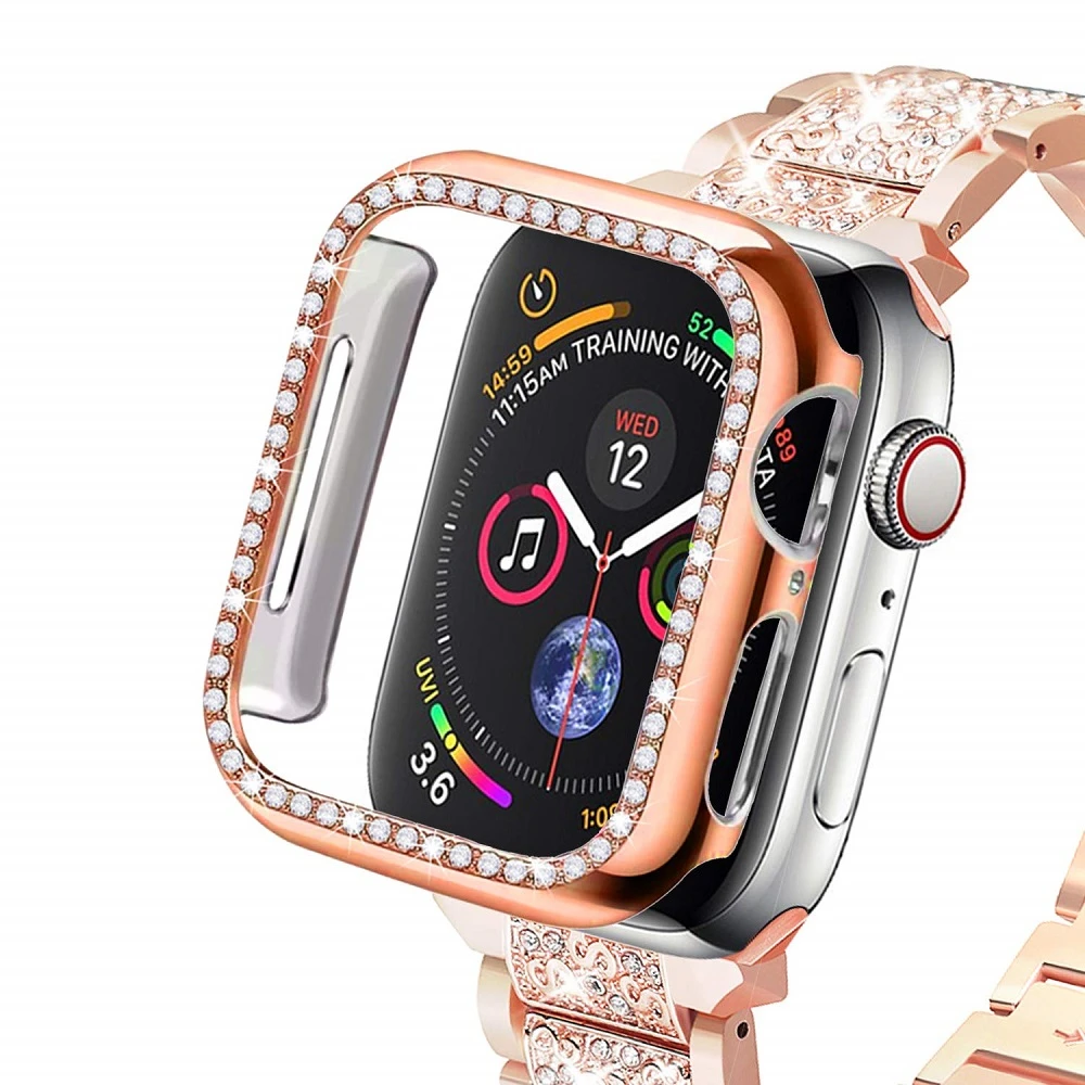 Bling Crystal Diamonds Plate Compatible for Apple Watch Case 38mm 40mm Series 5 4 Bezel Case Cover Protective Frame for iWatch
Bling Crystal Diamonds Plate Compatible for Apple Watch Case 38mm 40mm Series 5 4 Bezel Case Cover Protective Frame for iWatch